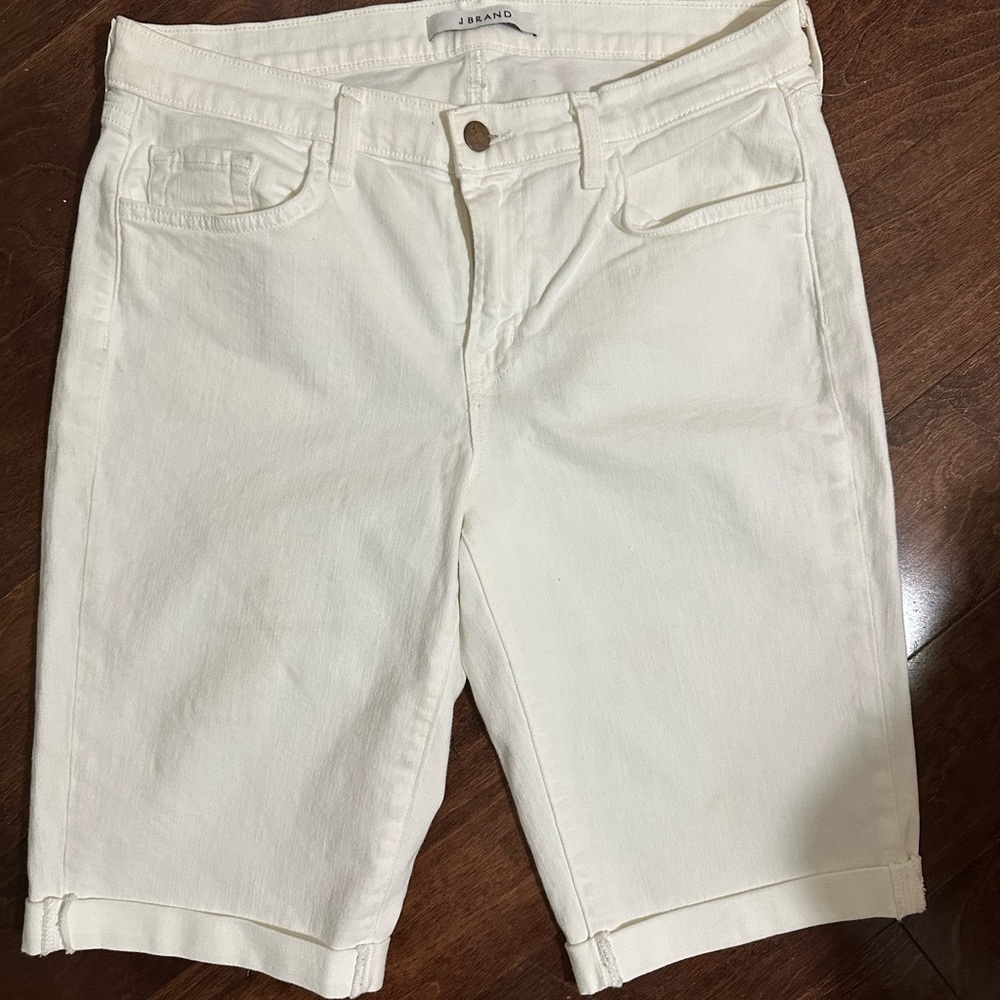 NWOT J Brand White Denim Shorts
